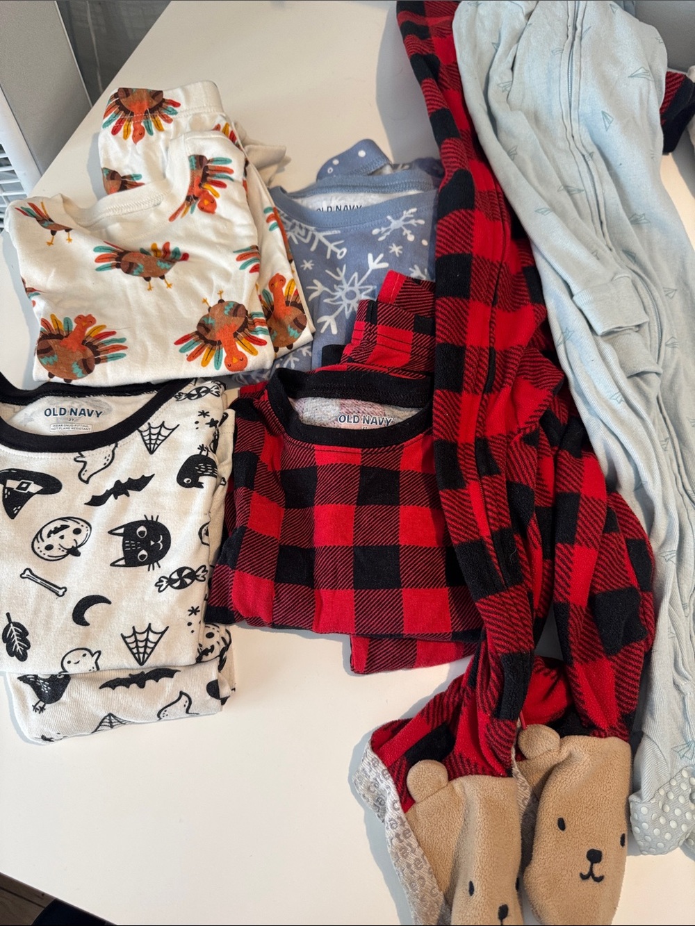 2T Pajama Bundle - Unisex, 4 - 2 Piece Sets, 2 - Footie Style
